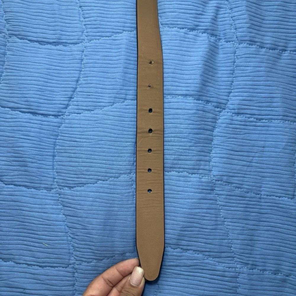 Golf Casual preppy Dockers Men's Leather Belt Dark Brown Office Look Size 38